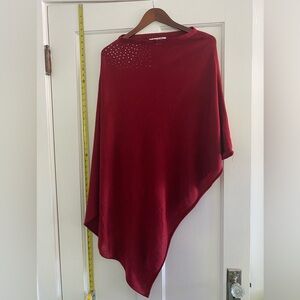 Anna & Ava Red Top / Tunic / Shawl / etc